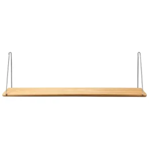 Barn FDB Mu00f8bler FDB Møbler B145 hylla, 20 x 90 cm, lackad ek - grå