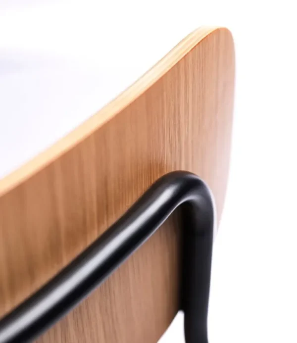 FDB Møbler J183 Holmen stol med armstöd, ekfaner - Grain Taupe