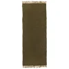 ferm LIVING Block Runner matta, 80 x 200 cm, oliv - natur