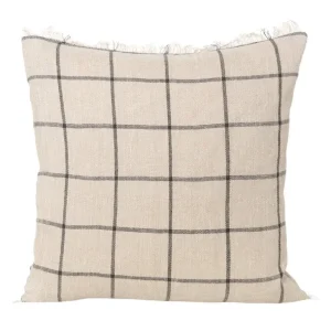 ferm LIVING Calm kudde, 50 x 50 cm, camel - svart