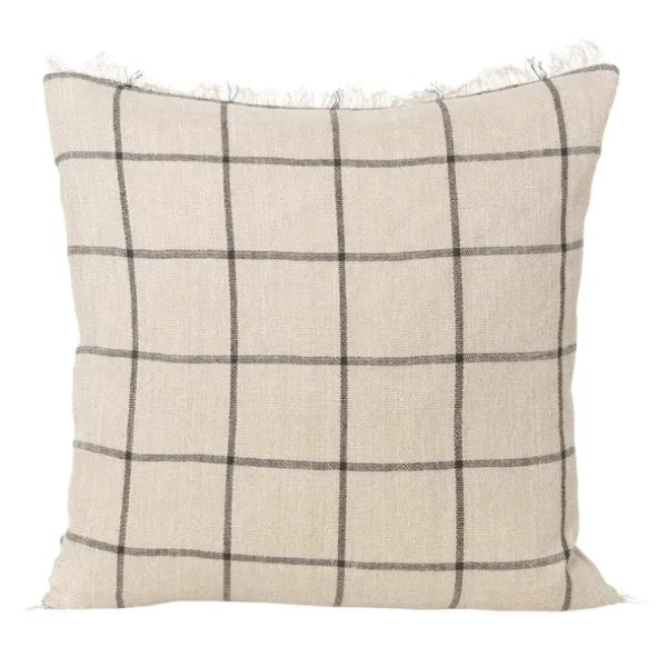 ferm LIVING Calm kudde, 50 x 50 cm, camel - svart