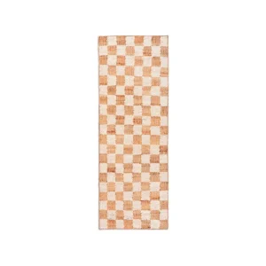 ferm LIVING Check Wool Jute matta, 70 x 180 cm, naturvit - natur