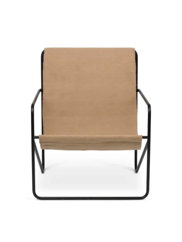 ferm LIVING Desert fåtölj, svart - solid