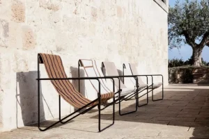 ferm LIVING Desert fåtölj, svart - solid