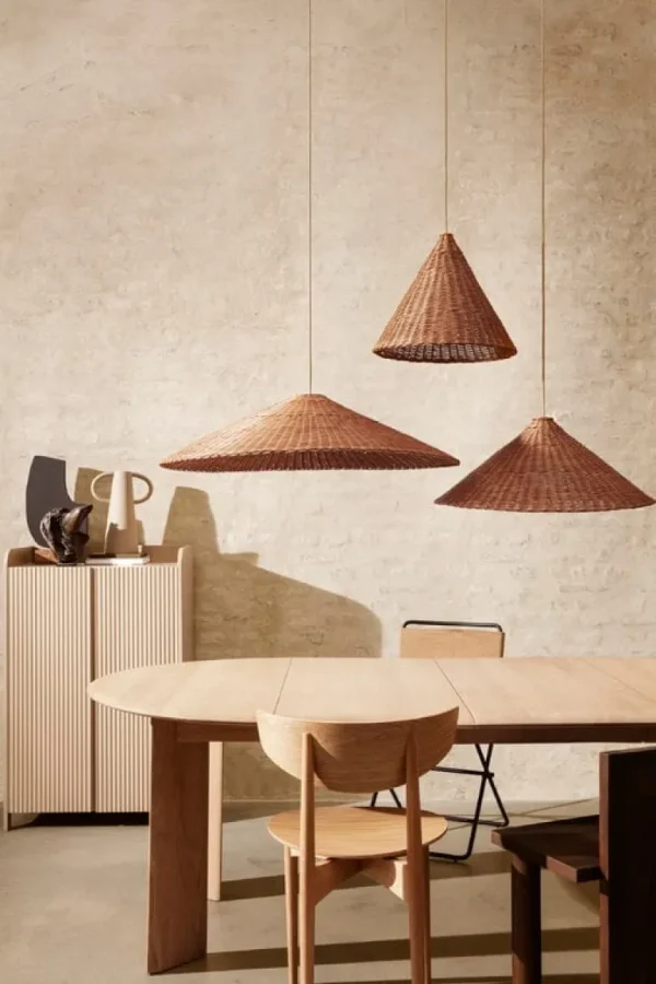 ferm LIVING Dou lampskärm 90 cm, naturlig
