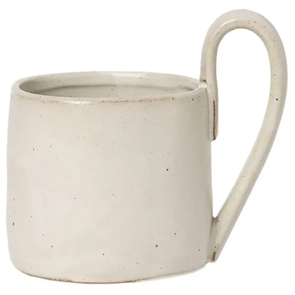 ferm LIVING Flow mugg, off - white speckle