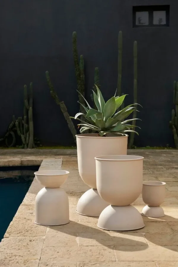 ferm LIVING Hourglass kruka, L, kashmir