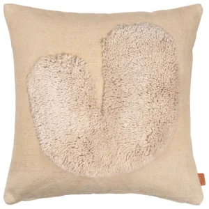 ferm LIVING Lay kudde, 50 x 50 cm, sand - naturvit