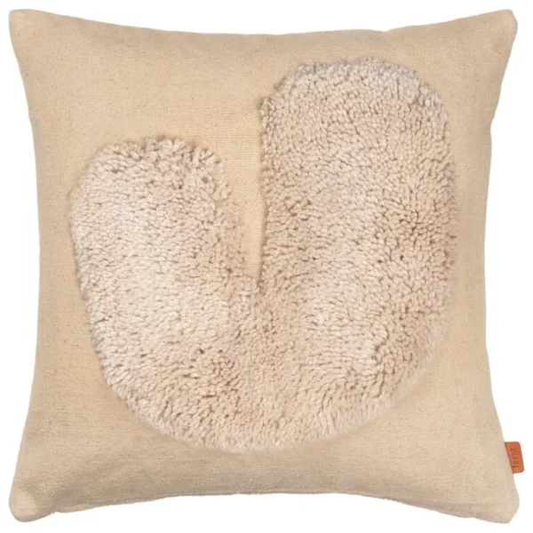ferm LIVING Lay kudde, 50 x 50 cm, sand - naturvit