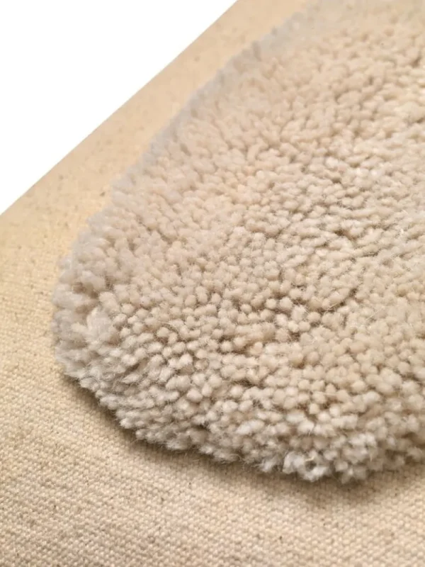 ferm LIVING Lay kudde, 50 x 50 cm, sand - naturvit