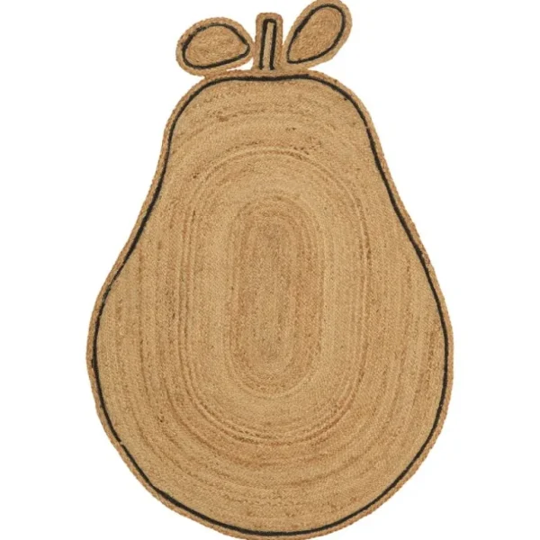 Barn ferm LIVING Pear vävd jute-matta, natur