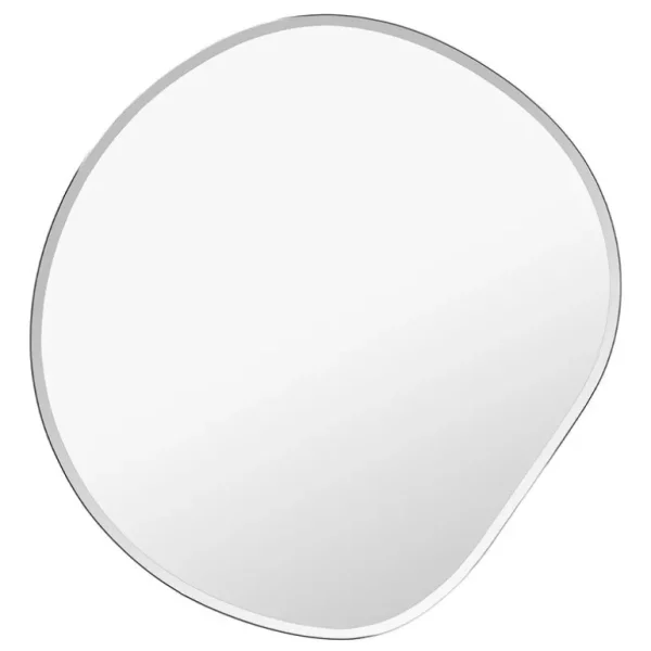 ferm LIVING Pond spegel, XL, mörk krom
