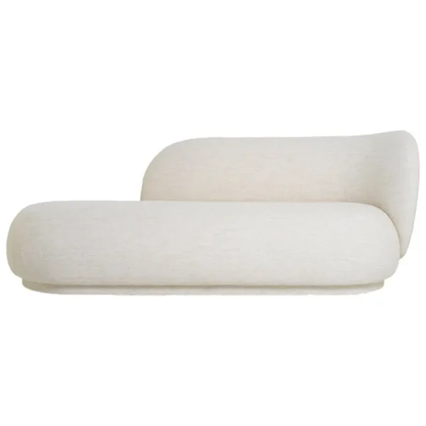 ferm LIVING Rico divansoffa, höger, naturvit bouclé