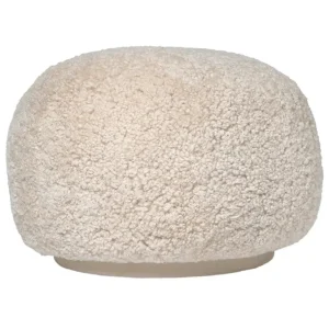 ferm LIVING Rico sittpuff, Sheepskin Moonlight