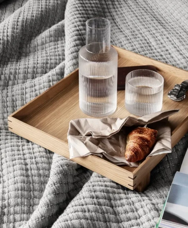 ferm LIVING Ripple karaffset, liten, ofärgad