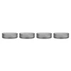 ferm LIVING Ripple serveringsskålar, set om 4, smoke grey