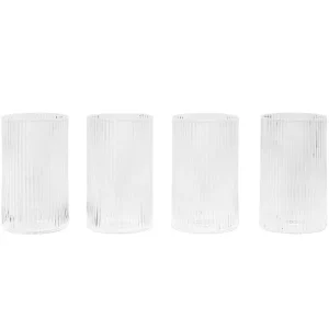 ferm LIVING Ripple Verrines glas, 4 st, klara