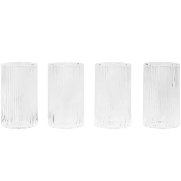 ferm LIVING Ripple Verrines glas, 4 st, klara