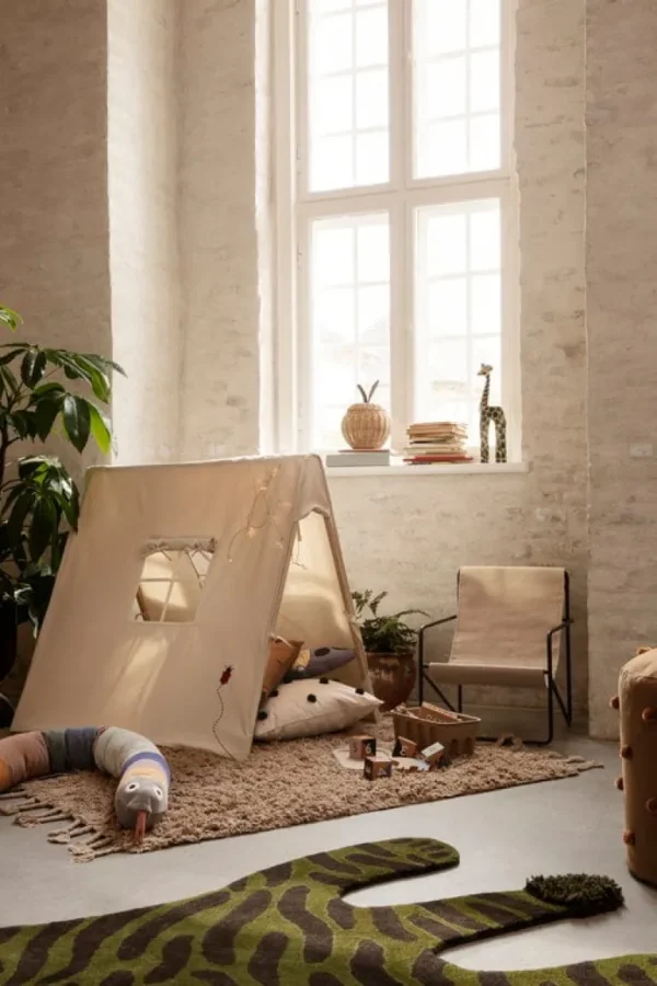 Barn ferm LIVING Small Apple flätad korg
