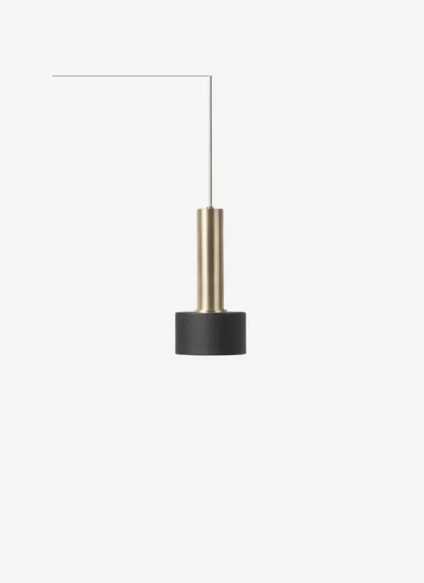 ferm LIVING Socket Pendant High, mässing