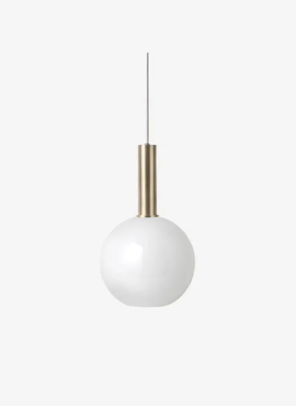 ferm LIVING Socket Pendant High, mässing