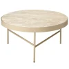 ferm LIVING Travertine sidobord, stort, kashmir