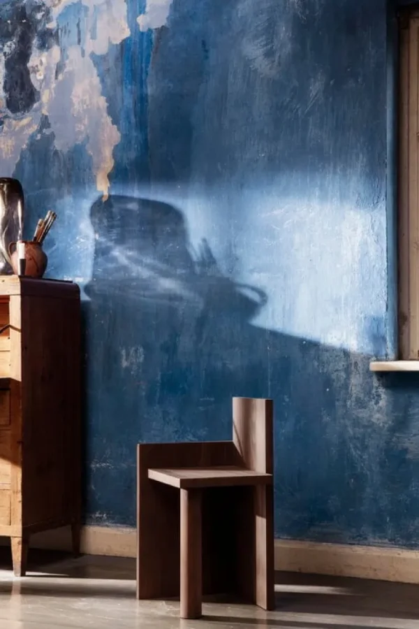 ferm LIVING Uta Piece sidobord/pall, mörk oljad furu