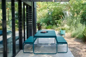 Fermob Bellevie bord, 196 x 90 cm, acapulco blue