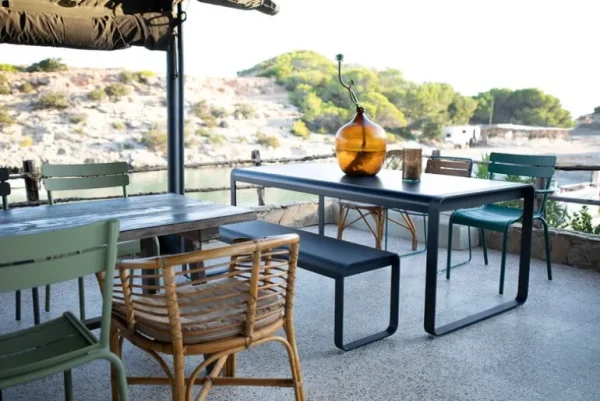 Fermob Bellevie bord, 196 x 90 cm, acapulco blue