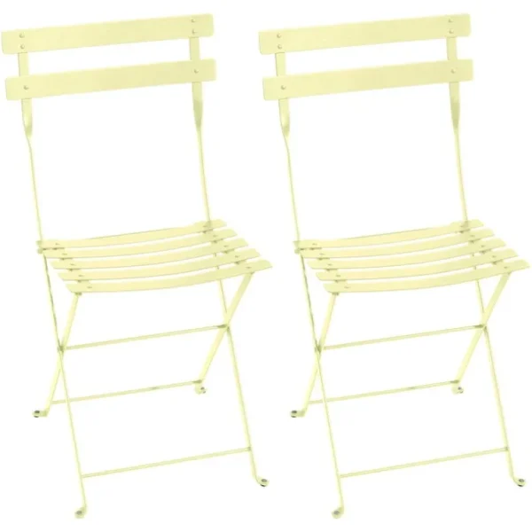 Fermob Bistro Metal stol, 2-pack, frosted lemon