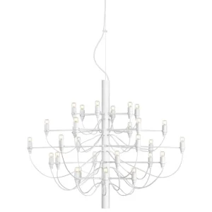 Flos 2097/30 ljuskrona, vit