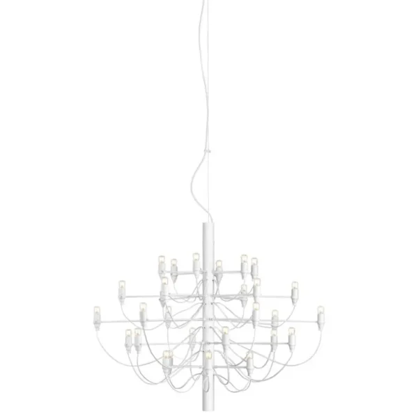 Flos 2097/30 ljuskrona, vit