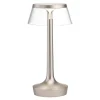 Flos Bon Jour Unplugged bordslampa, matt krom - klar