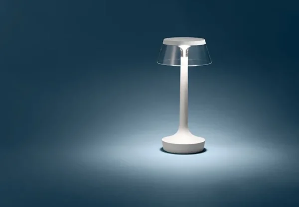 Flos Bon Jour Unplugged bordslampa, vit - klar