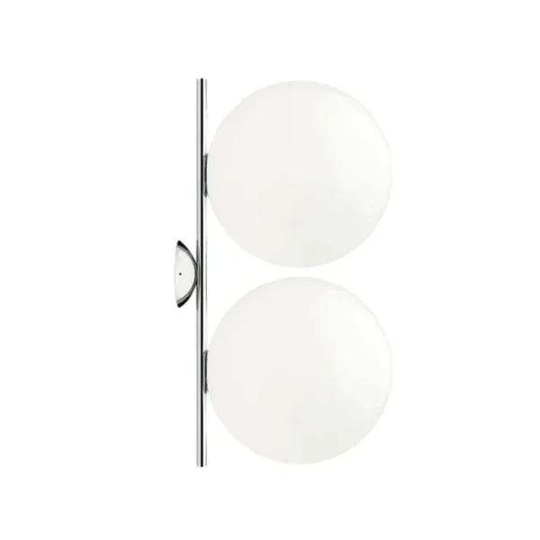 Flos IC C/W2 Double vägg-/taklampa, krom