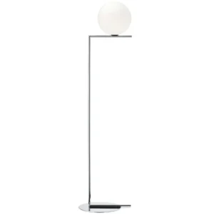 Flos IC F2 golvlampa, krom