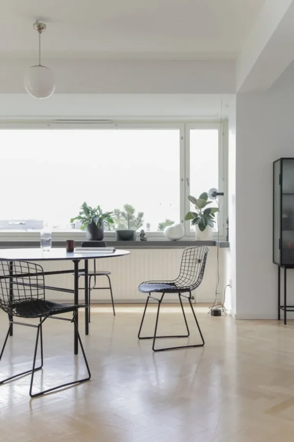 Flos Parentesi golvlampa, vit, dimbar