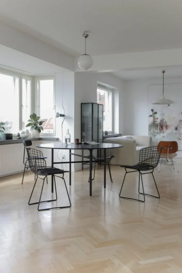 Flos Parentesi golvlampa, vit, dimbar