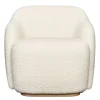 Fogia Barba clubfåtölj, lackerad bok - Ivory 001 Karakorum