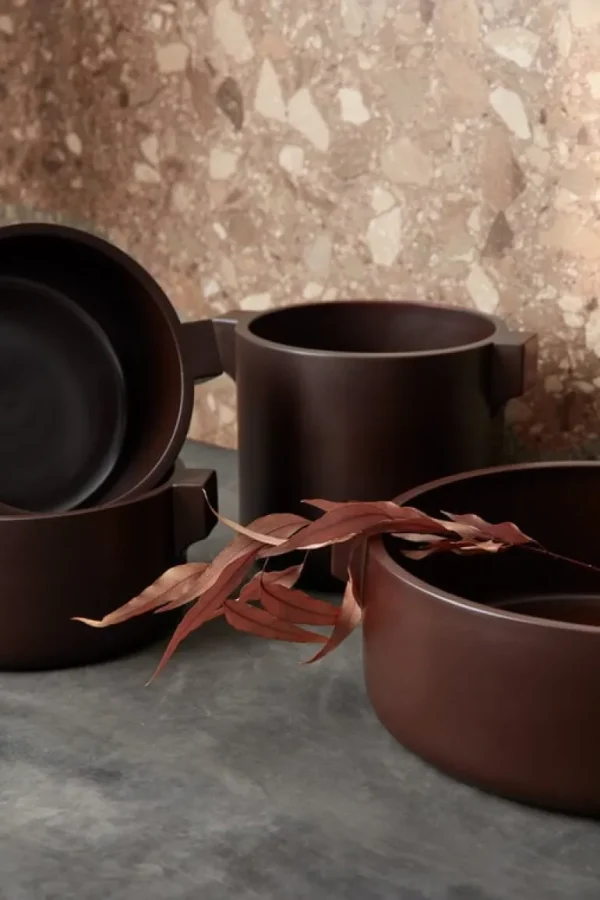 Fogia Ceramics kruka, brun