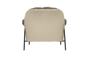 Fogia Lyra fåtölj, svart stål - brun Kvadrat Safire 0001