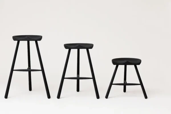 Form & Refine Shoemaker Chair No. 49 pall, svart bok