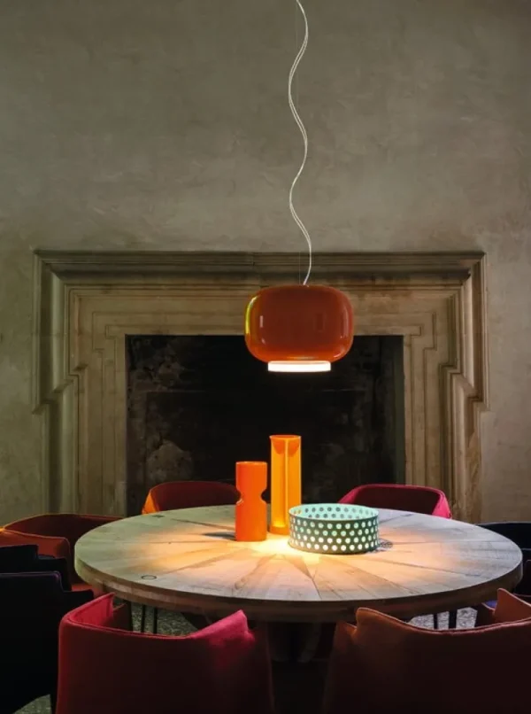 Foscarini Chouchin 1 pendellampa, orange