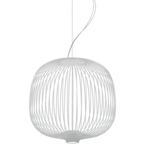 Foscarini Spokes 2 Piccola hänglampa, dimbar, vit