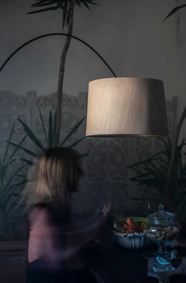 Foscarini Twiggy Wood golvlampa, svart