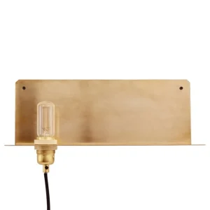 Frama 90° vägglampa, mässing