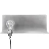 Frama 90° vägglampa, rostfritt stål