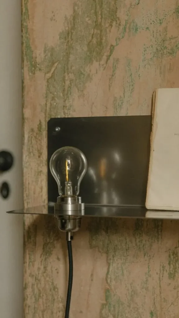 Frama 90° vägglampa, rostfritt stål
