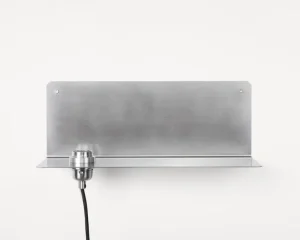 Frama 90° vägglampa, rostfritt stål