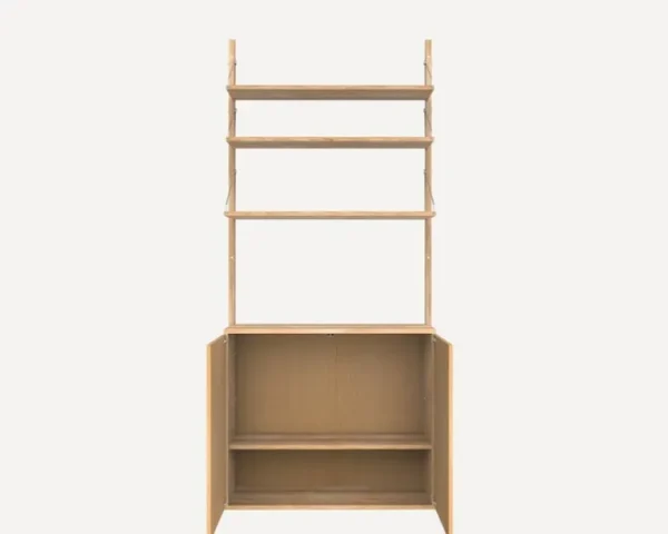 Frama Shelf Library 1852 vägghylla/skåp, oljad ek